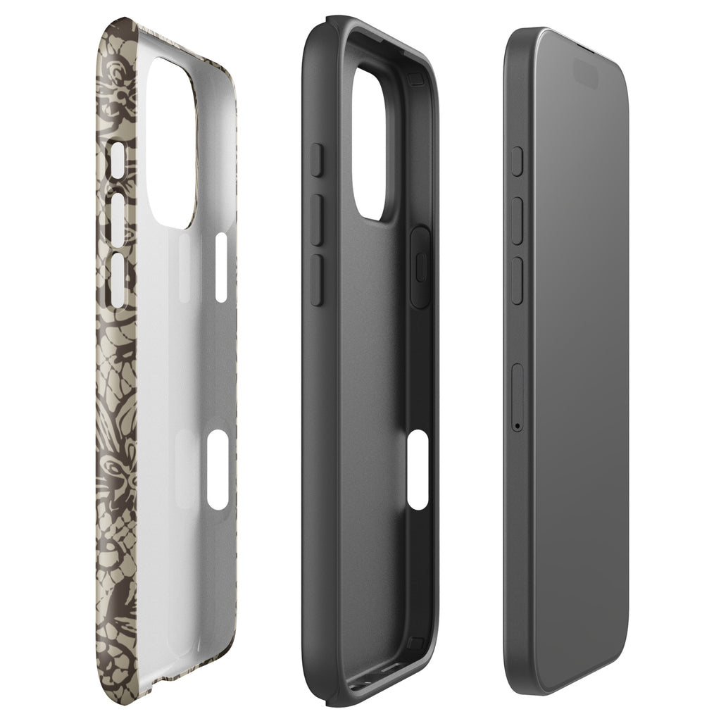 Etui na iPhone / koronkowe nude