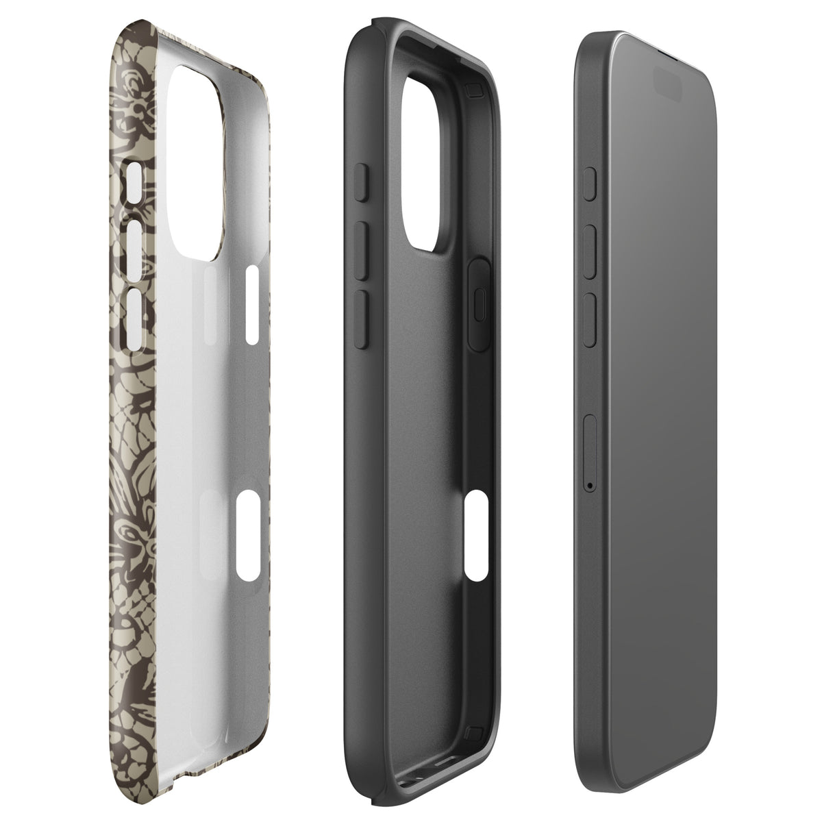 Etui na iPhone / koronkowe nude